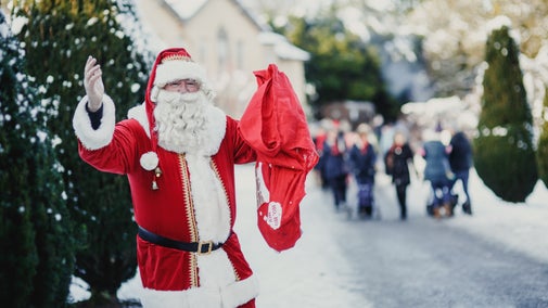 Santa at Rowallane Garden for Christmas celebrations